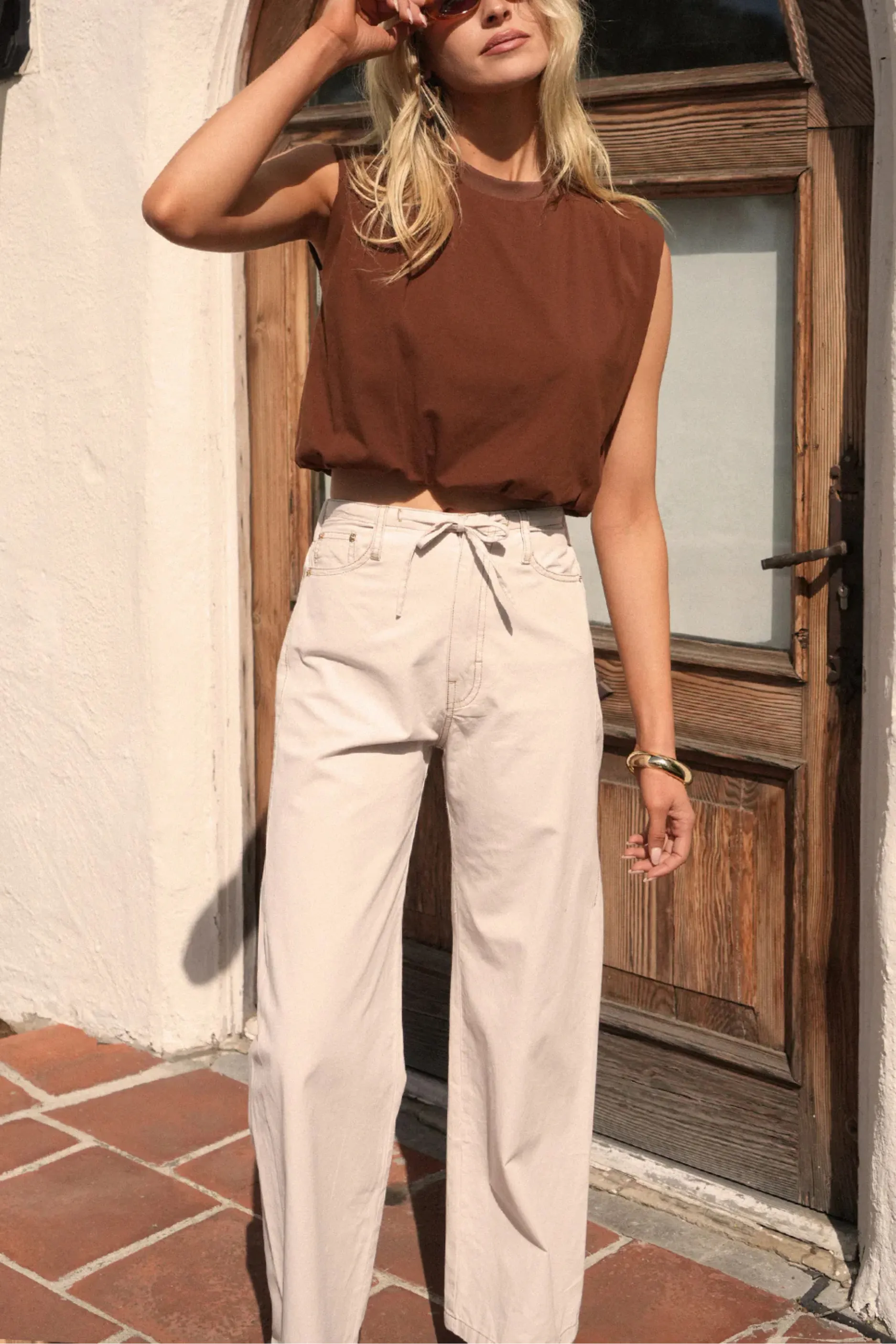 Oliver Wide Leg Drawstring Pants sold by Maude product image thumbnail 2