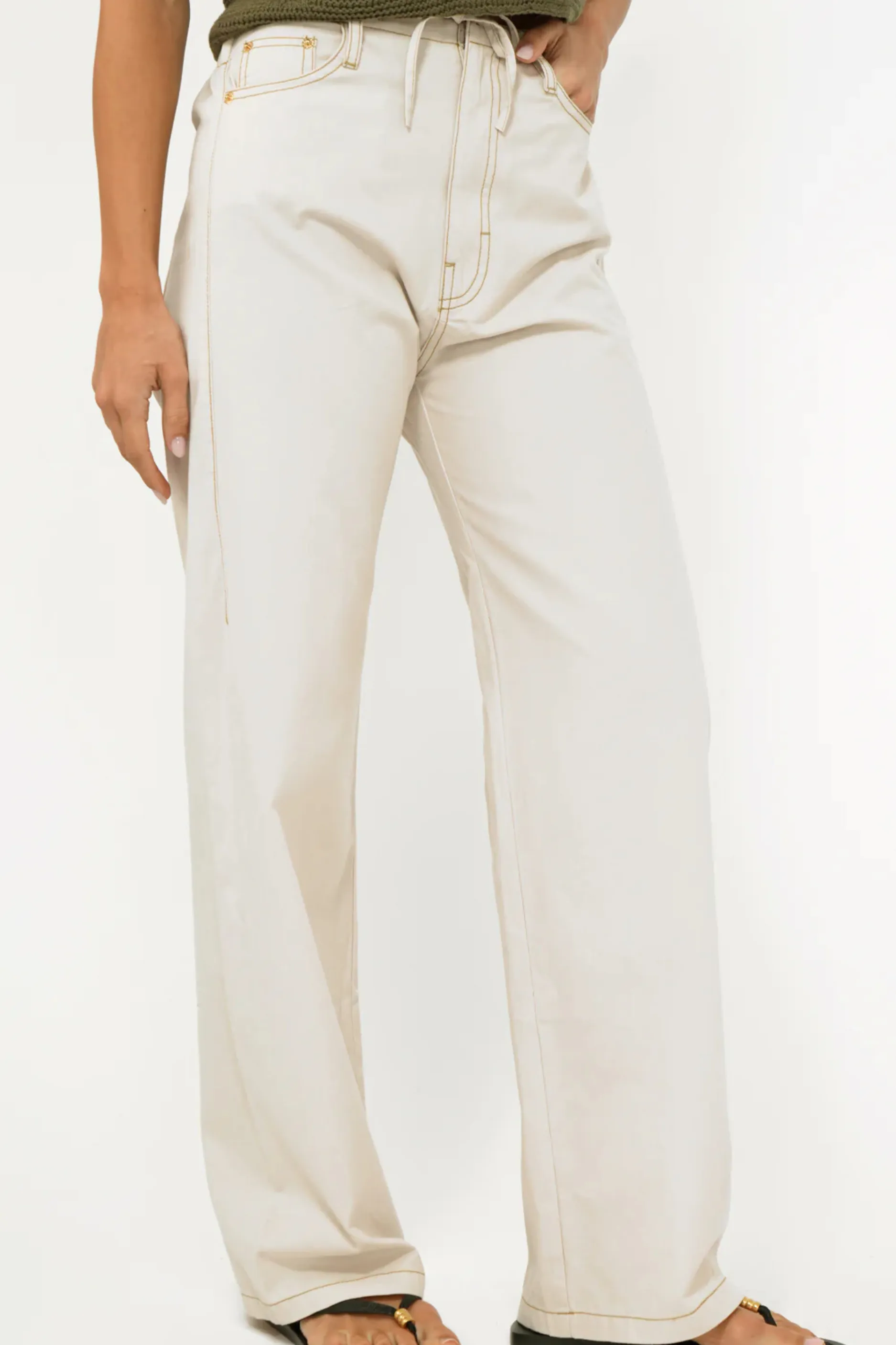 Oliver Wide Leg Drawstring Pants sold by Maude product image thumbnail 5