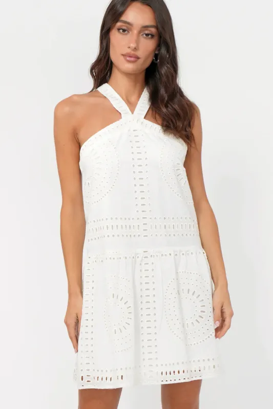 Louvie Halter Mini Dress made by Greylin