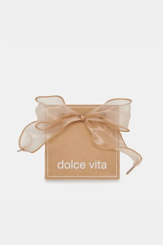 Dolce Vita Curly Organza Shoe Lace Set - Tan sold by Maude