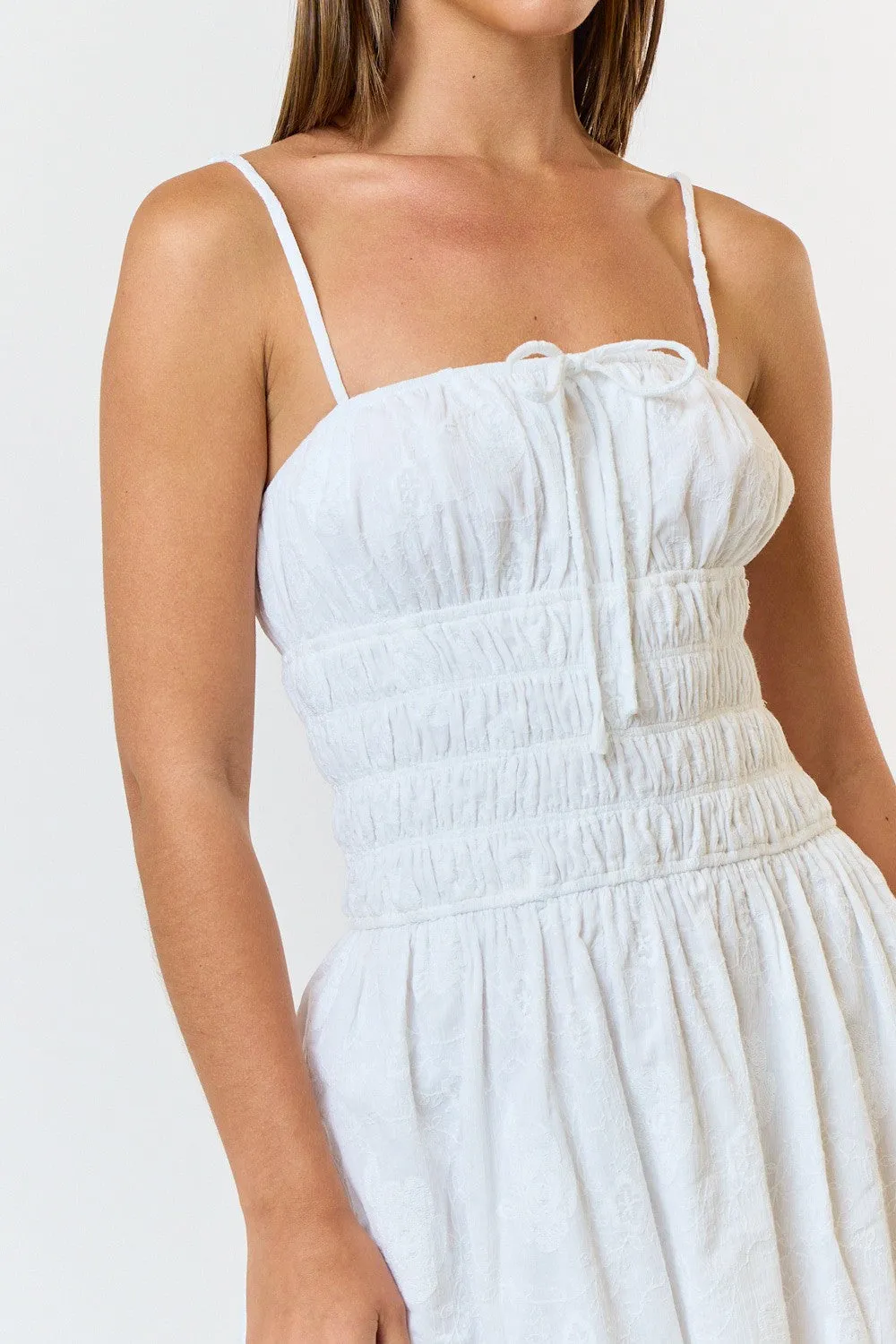 Floral Smocked Tube Mini Dress sold by Maude product image thumbnail 4