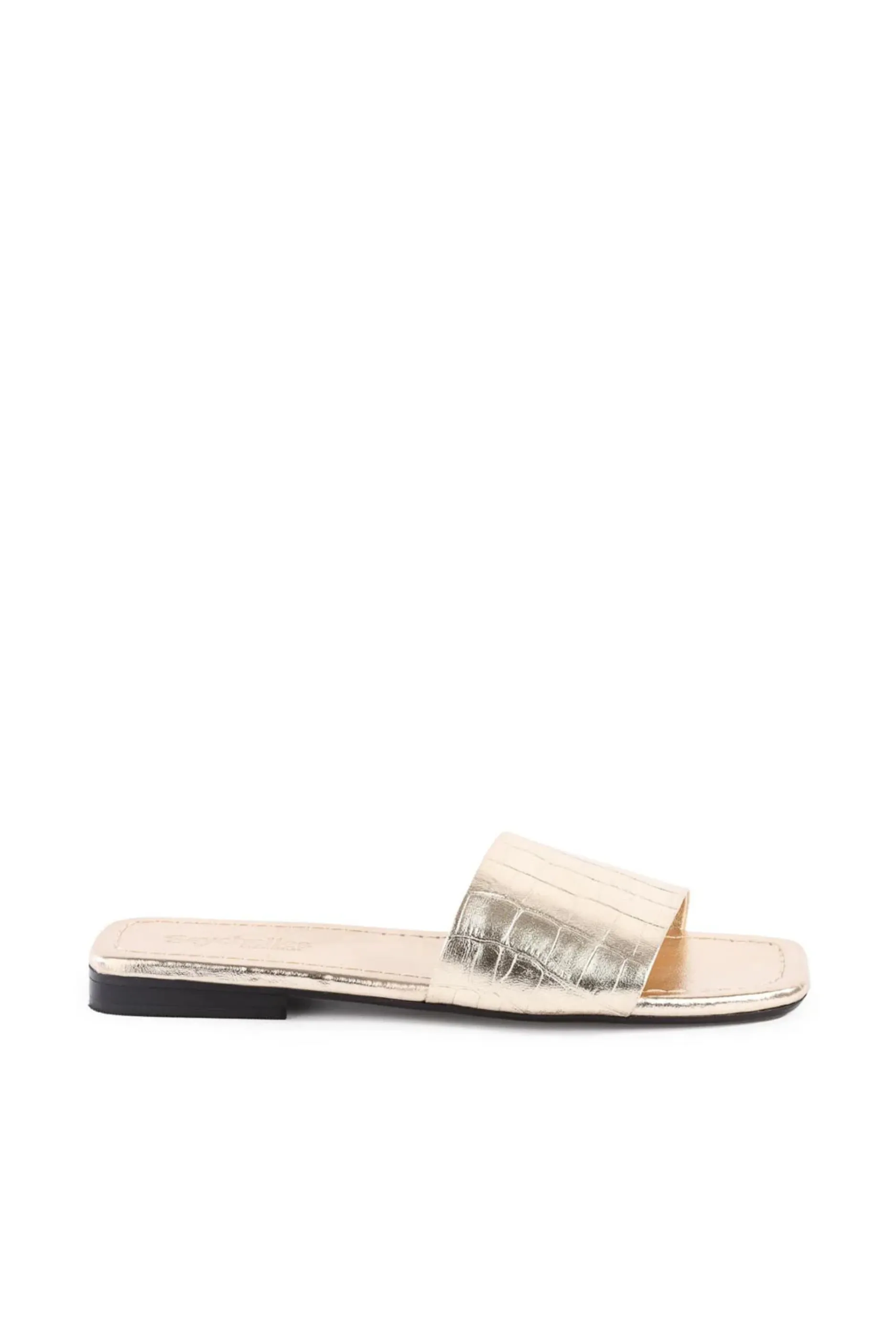 Seychelles Paris Sandals - Gold Croco sold by Maude product image thumbnail 2