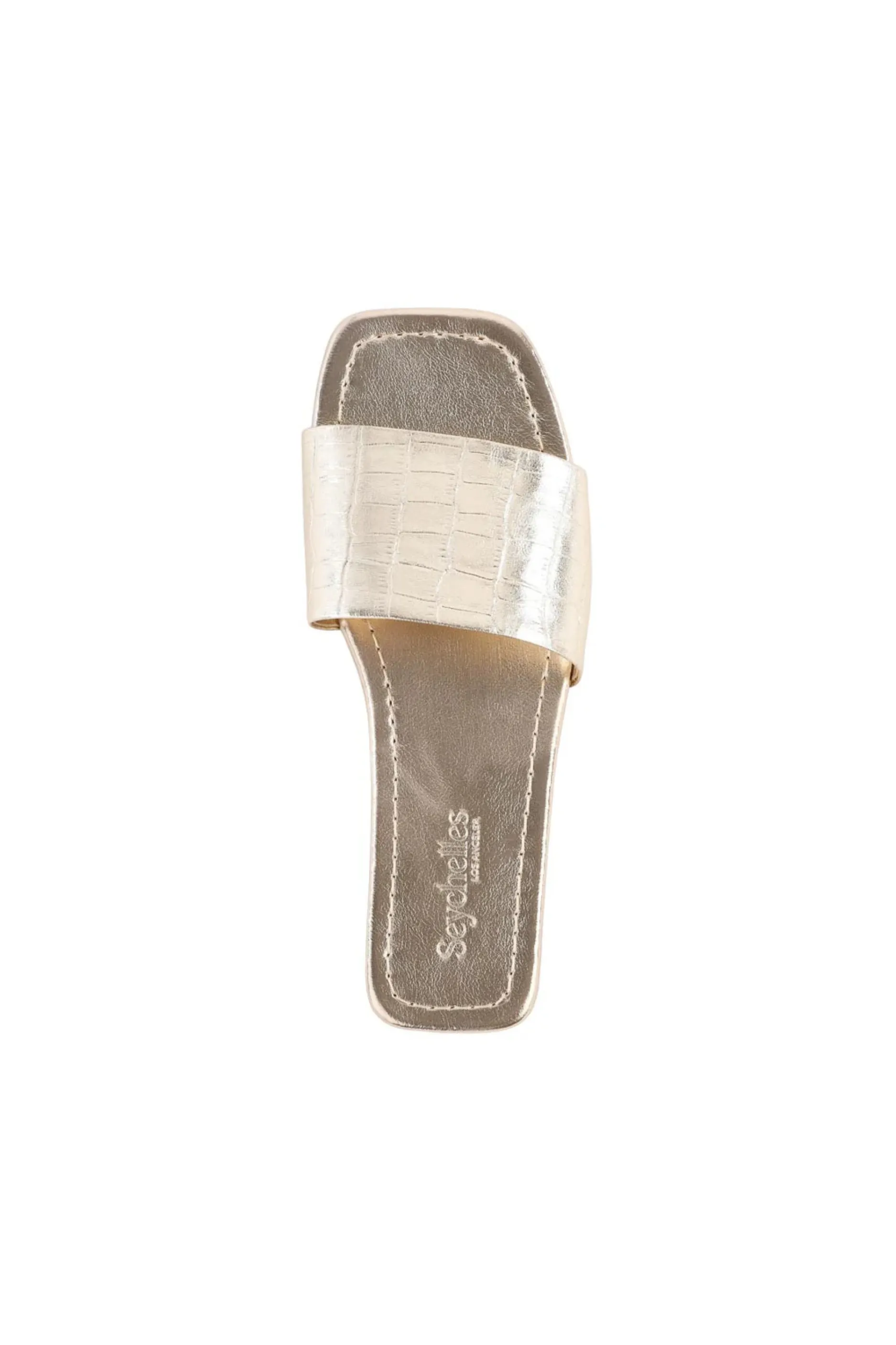 Seychelles Paris Sandals - Gold Croco sold by Maude product image thumbnail 3