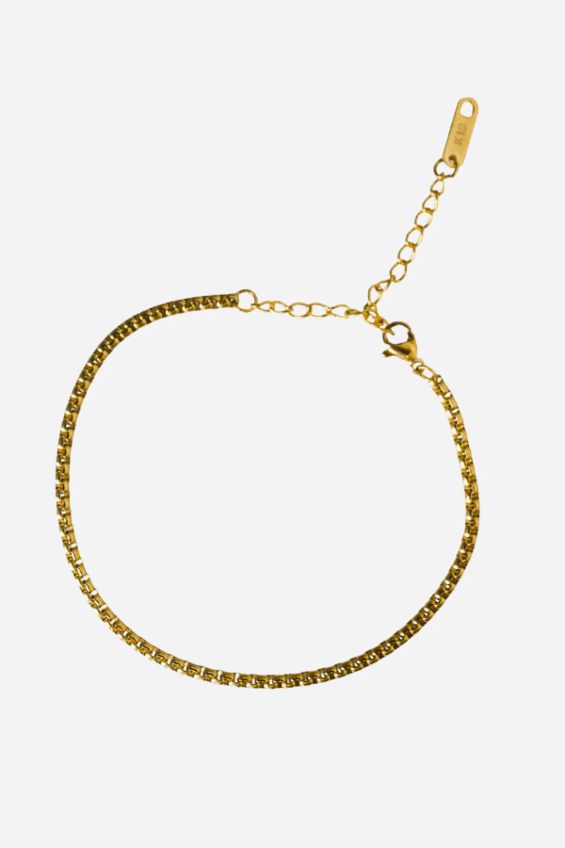 18k Everyday Box Chain Bracelet sold by Maude