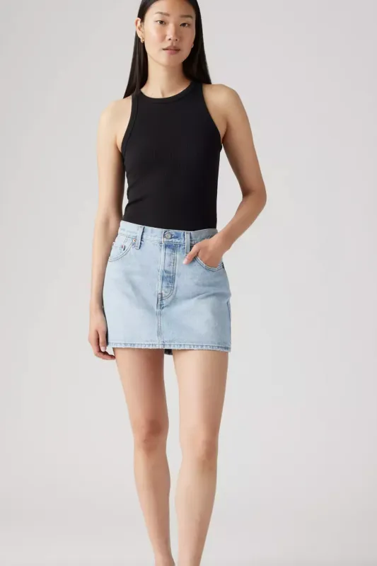 Levi's Icon Mini Denim Skirt sold by Maude
