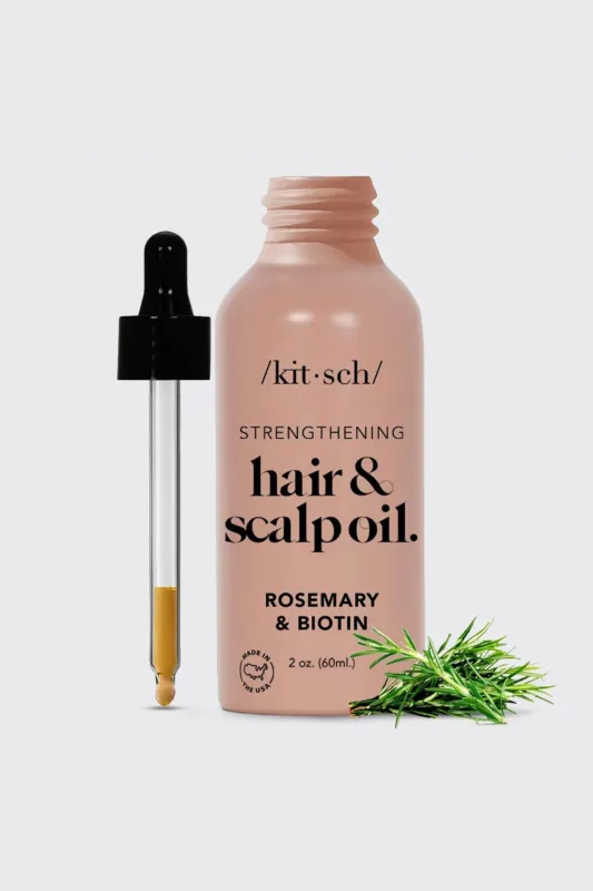 KITSCH Strengthening Hair & Scalp Oil - Rosemary & Biotin sold by Maude