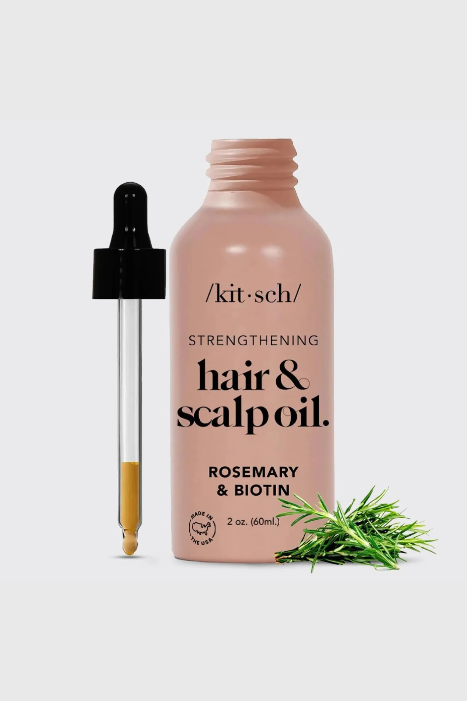 KITSCH Strengthening Hair & Scalp Oil - Rosemary & Biotin sold by Maude