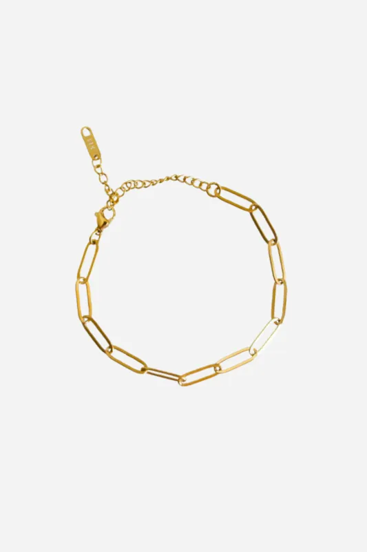 18K Lucy Chainlink Bracelet sold by Maude