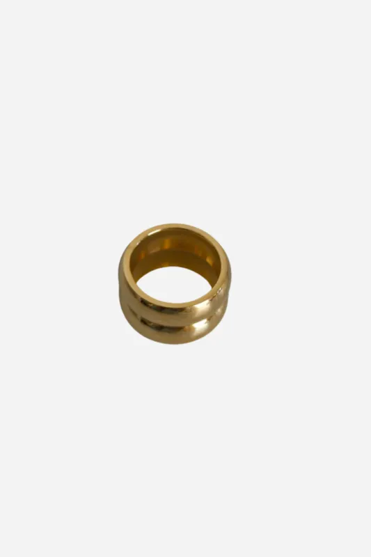 18K Alix Double Statement Ring sold by Maude