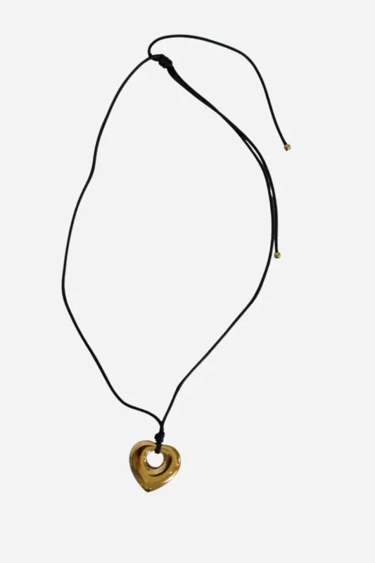 18K Hallie Heart Necklace sold by Maude