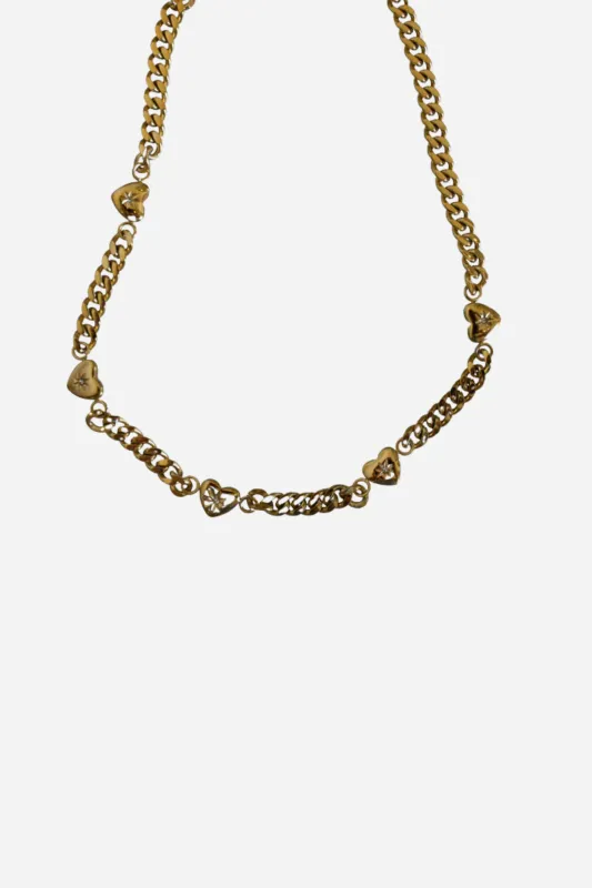 18K Andrea Heart Necklace sold by Maude