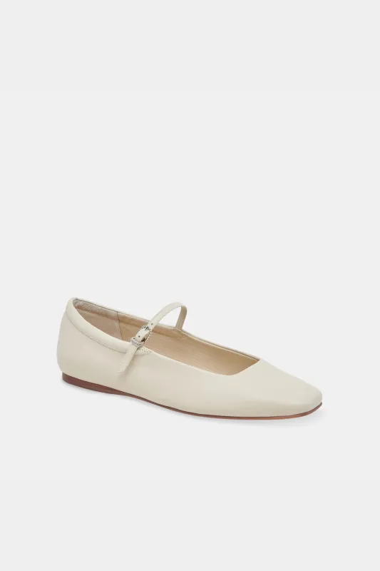Dolce Vita Reyes Ballet Flats - Ivory Leather sold by Maude