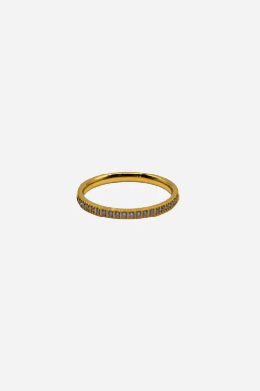 18K Rowan Thin Diamond Ring sold by Maude