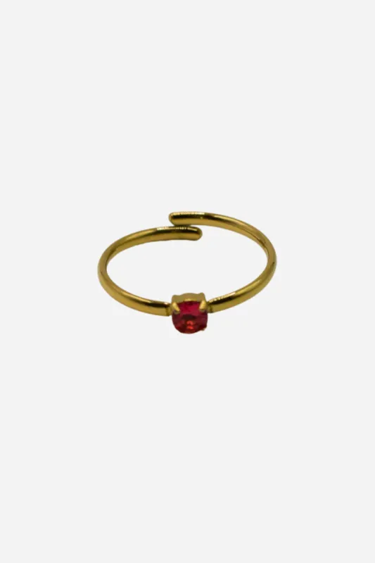 18K Audrey Dainty Diamond Ring sold by Maude