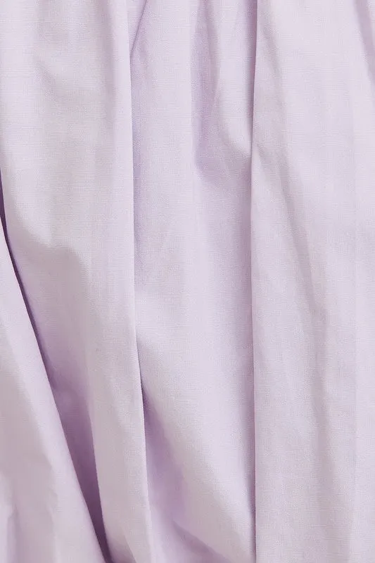 Tie Shoulder Bubble Hem Mini Dress - Lavender sold by Maude product image thumbnail 4