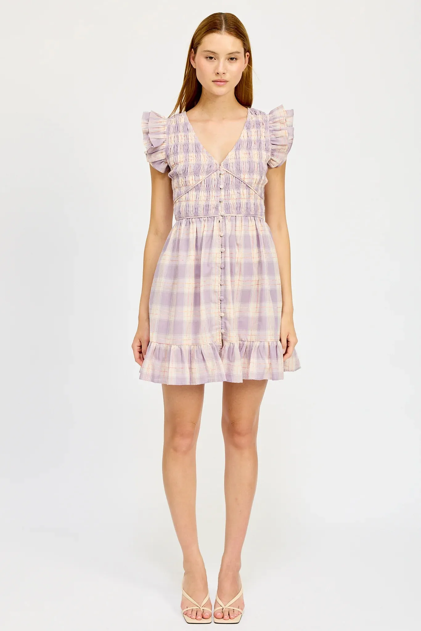 Savoy Mini Dress - Plaid sold by Maude product image thumbnail 2