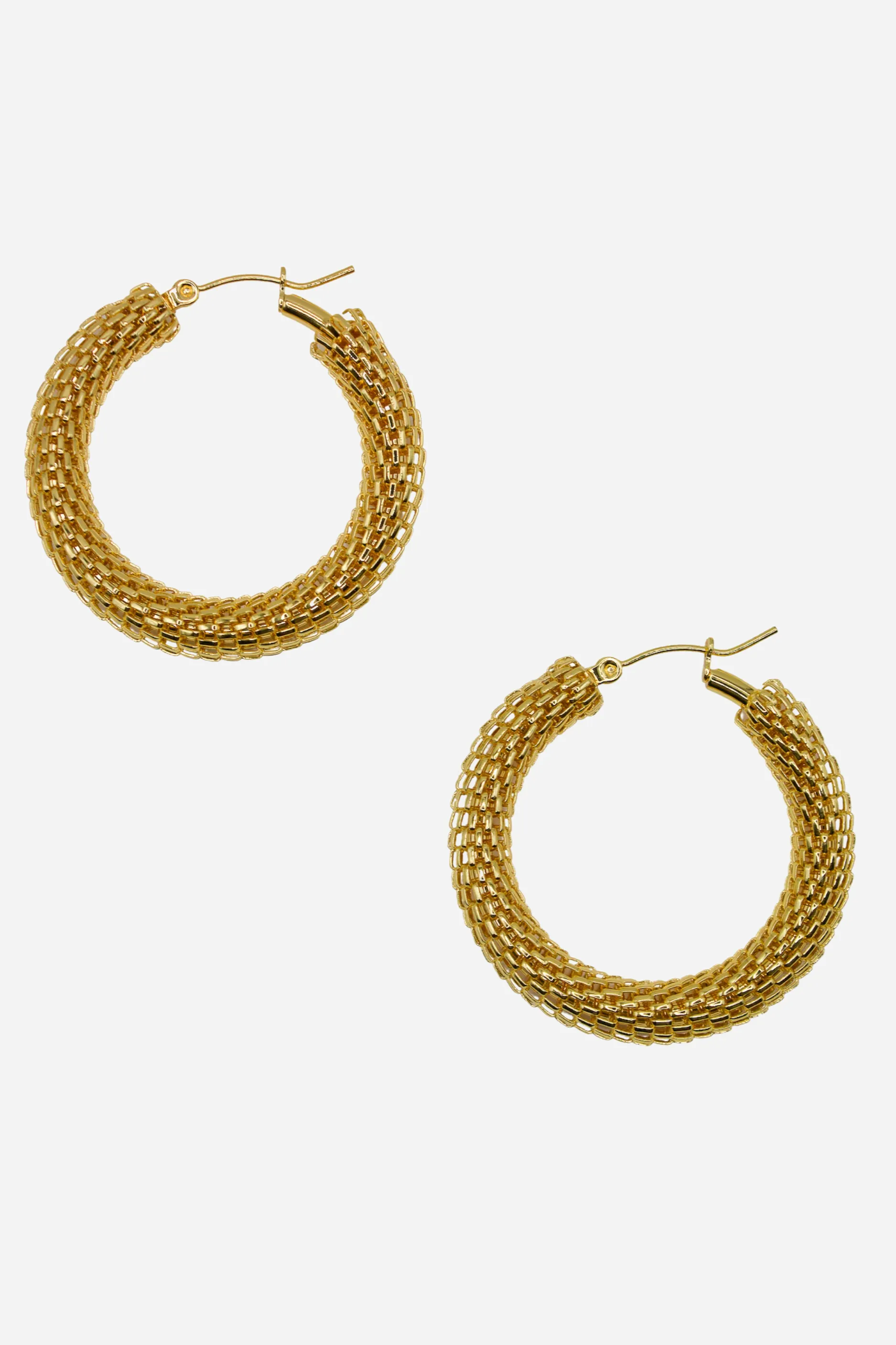 18K Margaret Hoop Earrings sold by Maude