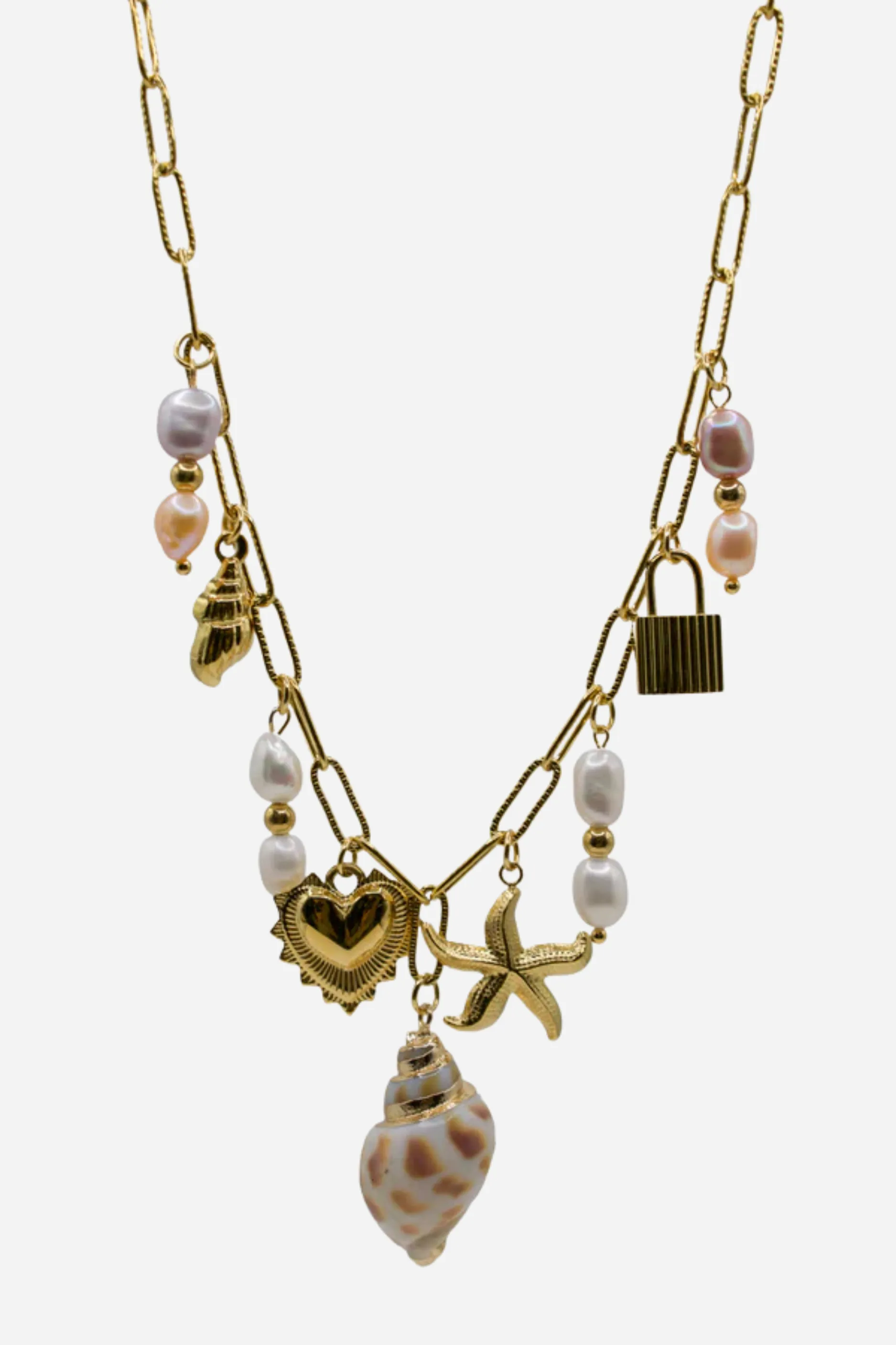 18K Under The Sea Charm Necklace sold by Maude