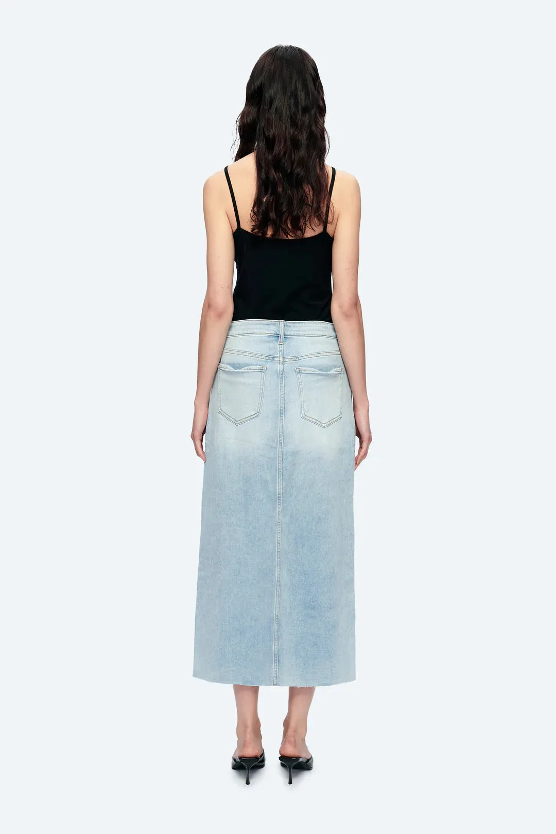 Denim Midi Skirt sold by Maude product image thumbnail 5
