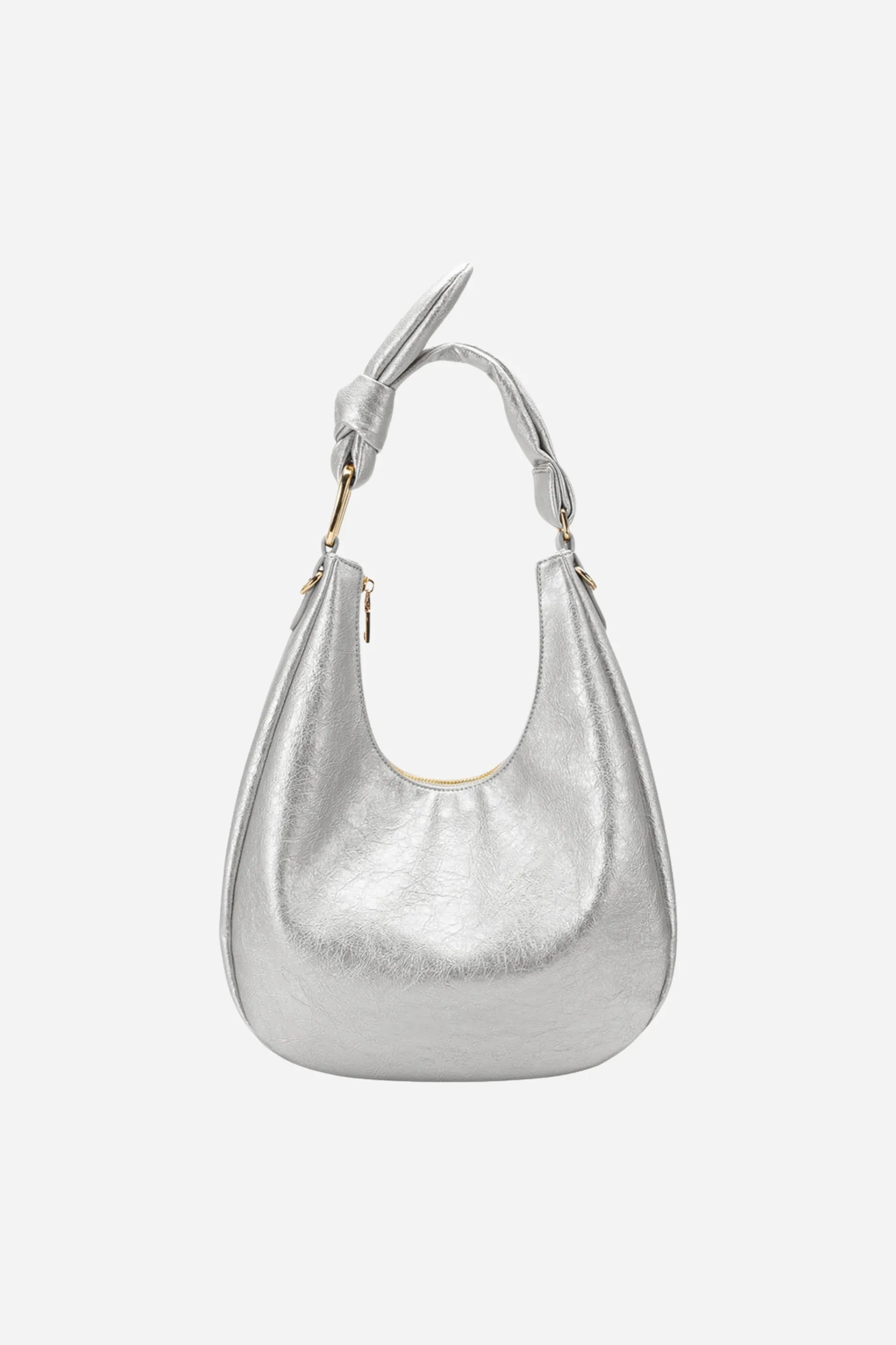 Melie Bianco - Lilie Shoulder Bag - Silver sold by Maude