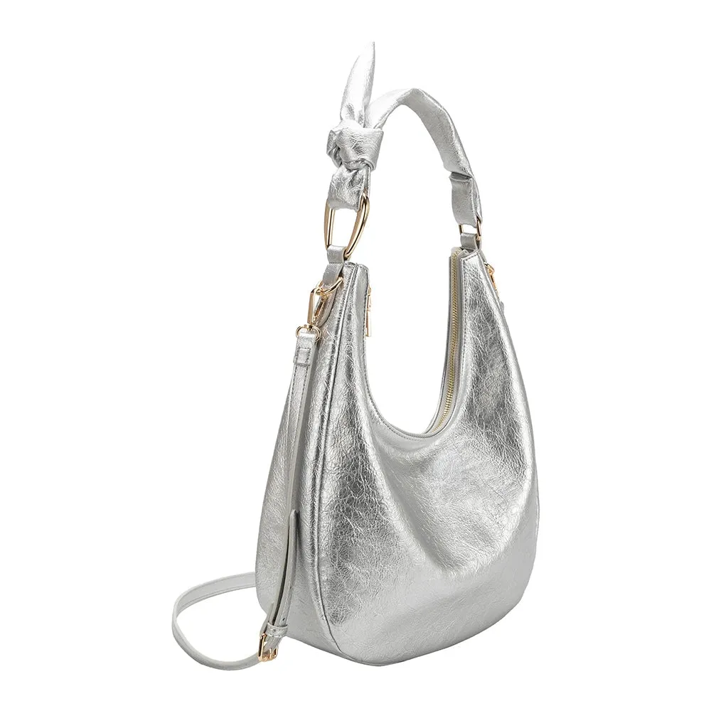 Melie Bianco - Lilie Shoulder Bag - Silver sold by Maude product image thumbnail 2