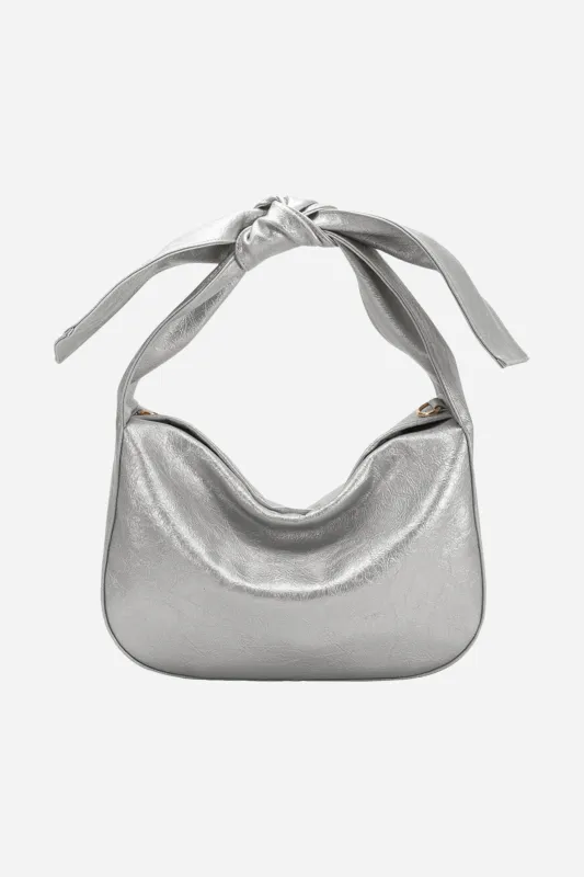 Melie Bianco - Marni Crossbody Bag - Silver sold by Maude