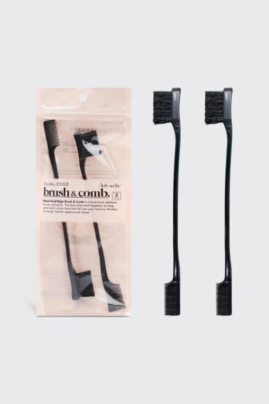 KITSCH Edge Brush & Comb - 2pc sold by Maude