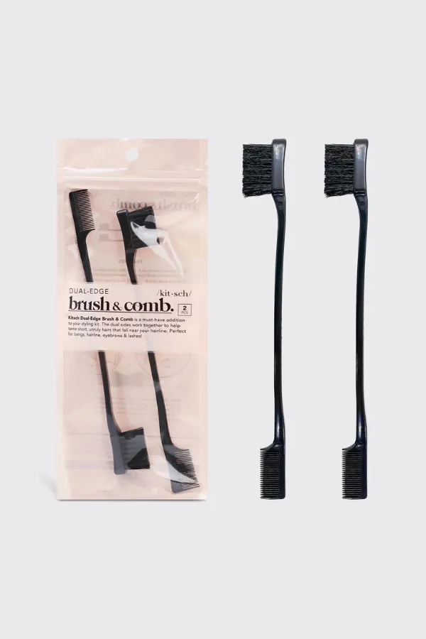 KITSCH Edge Brush & Comb - 2pc sold by Maude