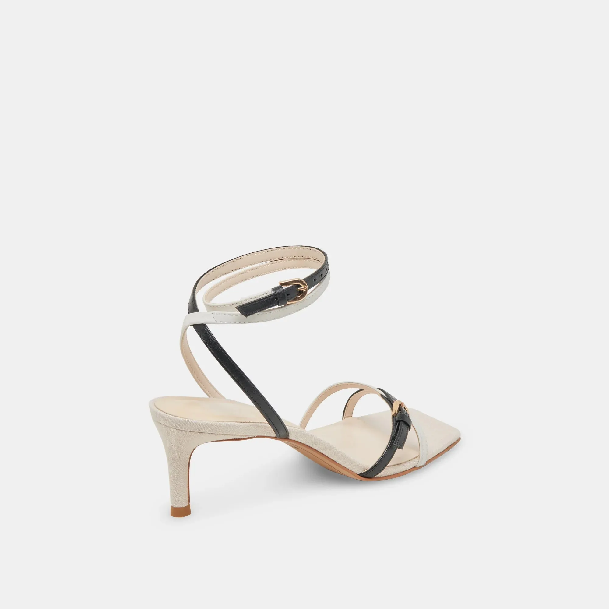Dolce Vita Bamby Heels - White/Black Leather sold by Maude product image thumbnail 5