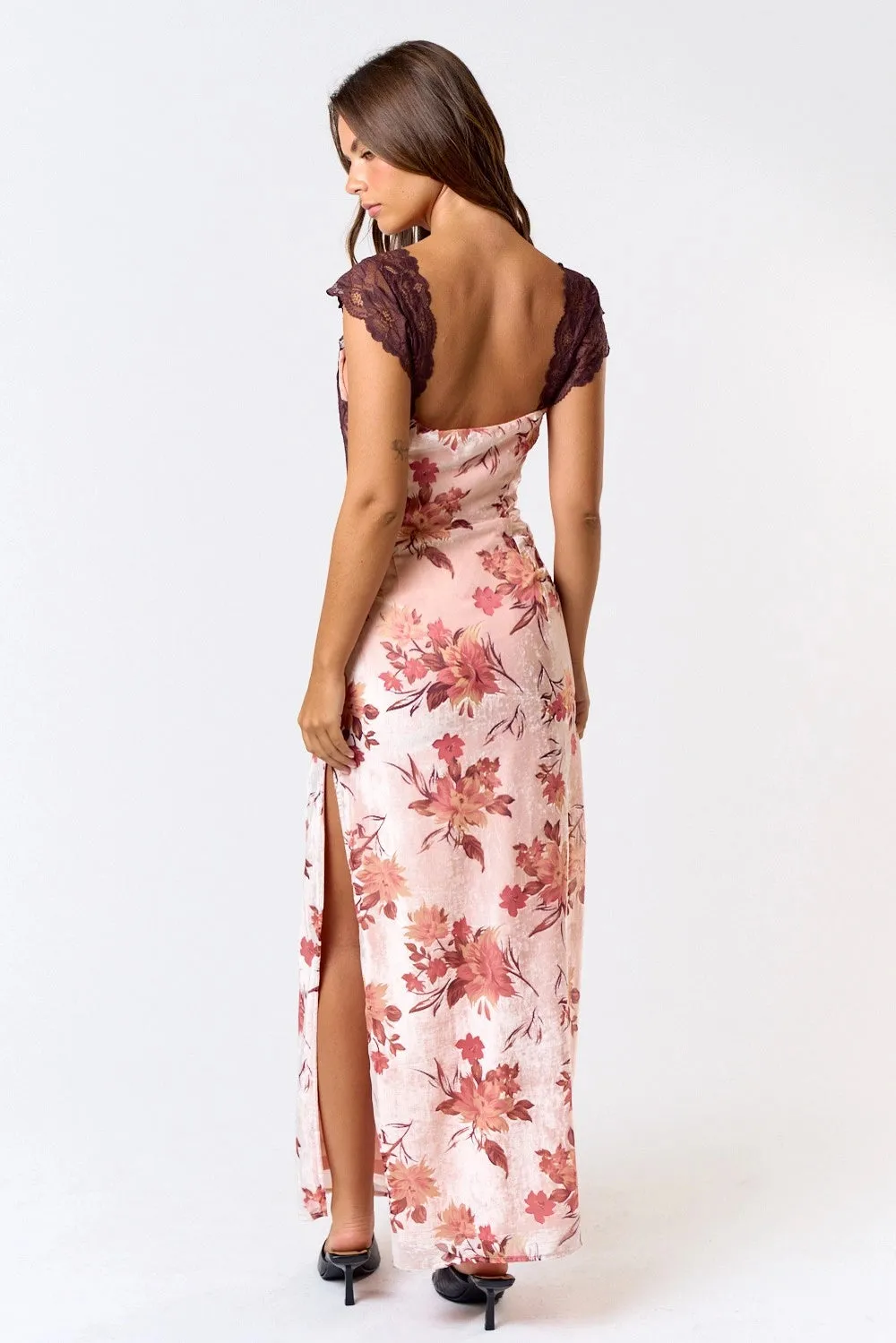 Anna Velvet Lace Maxi Dress sold by Maude product image thumbnail 5
