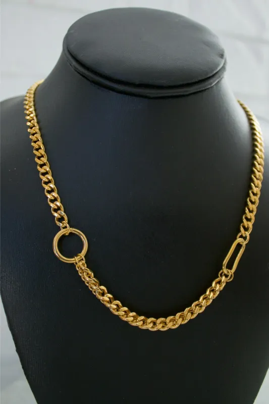 18K Eden Cuban Chain Necklace sold by Maude