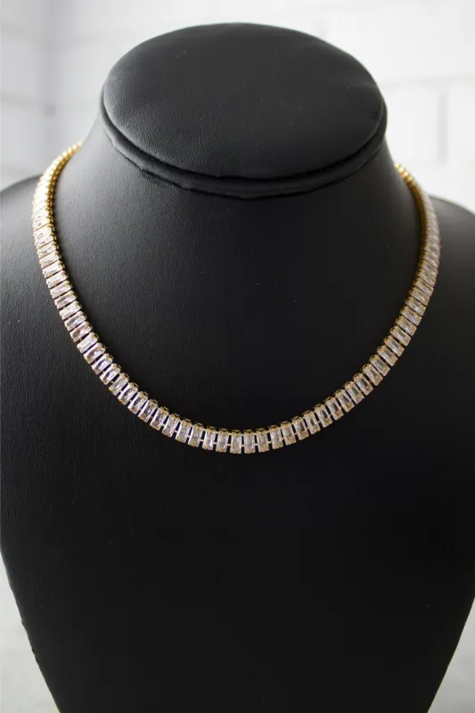 18K Tennis Necklace sold by Maude