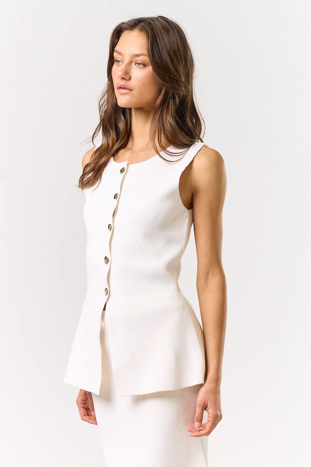 Camille Knit Vest Top sold by Maude product image thumbnail 3