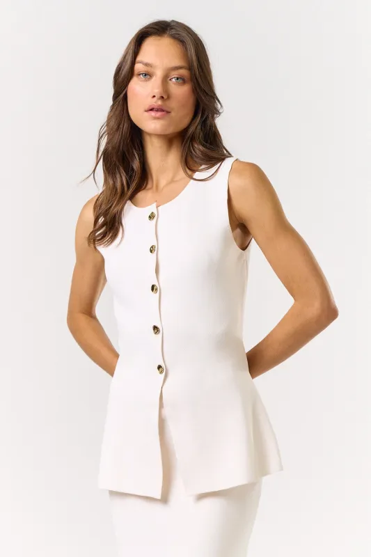 Camille Knit Vest Top sold by Maude