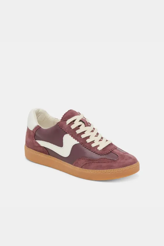 Dolce Vita Notice Sneaker - Cranberry Suede sold by Maude