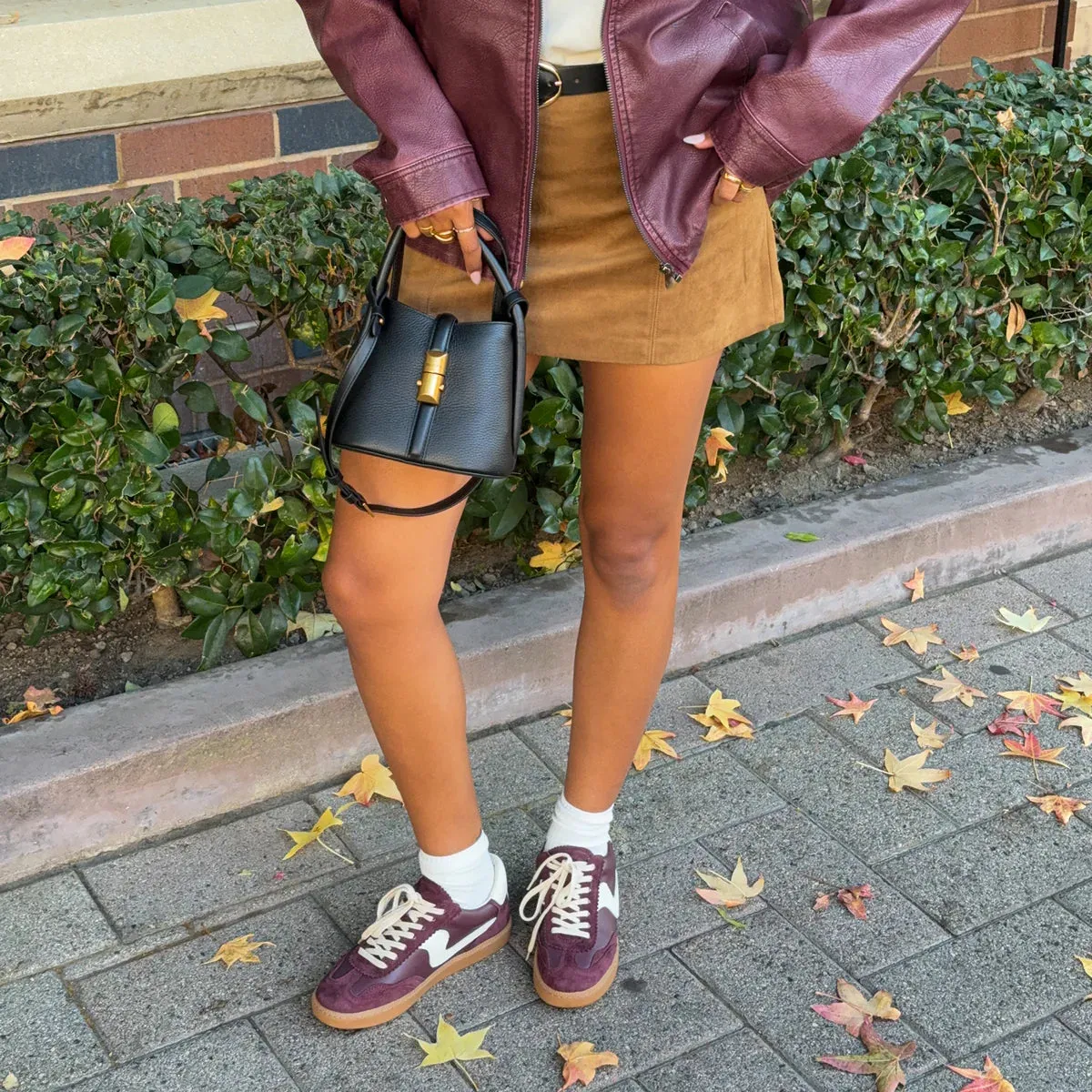 Dolce Vita Notice Sneaker - Cranberry Suede sold by Maude product image thumbnail 5