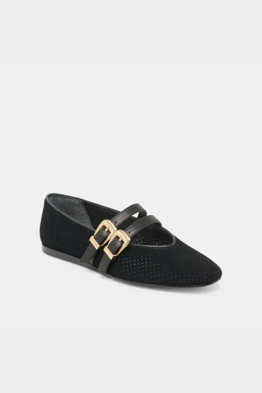 Dolce Vita Baylee Ballet Flats - Onyx Suede sold by Maude