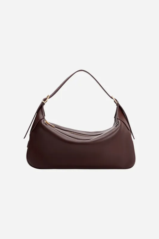 Melie Bianco - Nicolette Shoulder Bag - Espresso sold by Maude