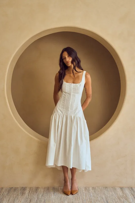 Jackie Midi Dress sold by Maude