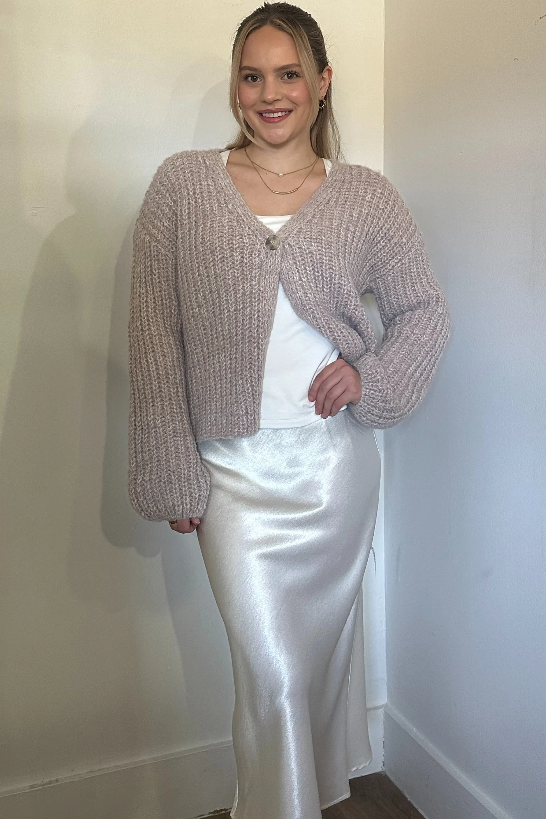 High Waisted Satin Midi Skirt sold by Maude product image thumbnail 2