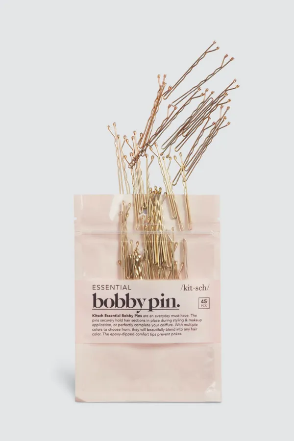 KITSCH - Essential Bobby Pins 45pc - Blonde sold by Maude