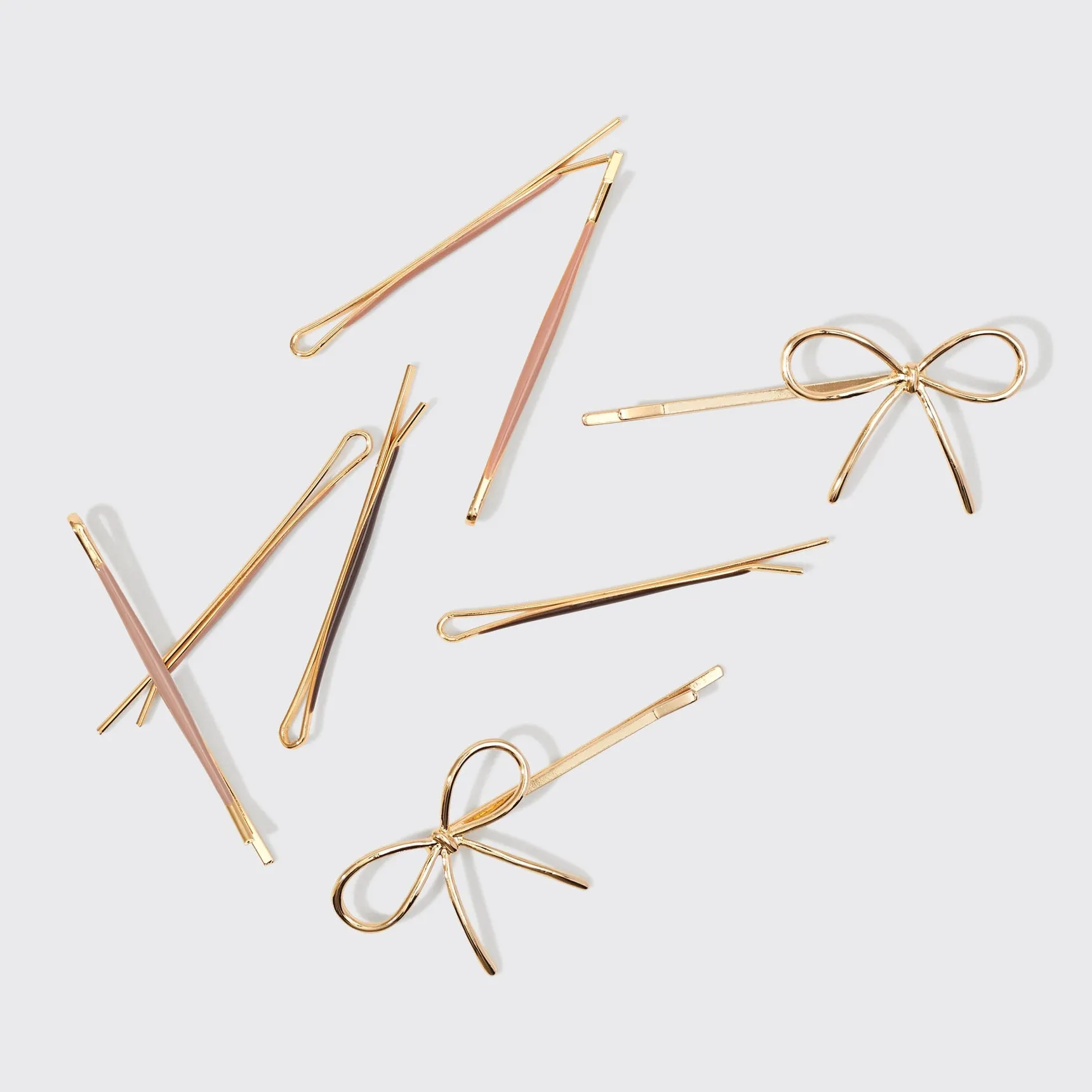 KITSCH Metal Enamel Bow Bobby Pin Set - 8 pc sold by Maude product image thumbnail 2