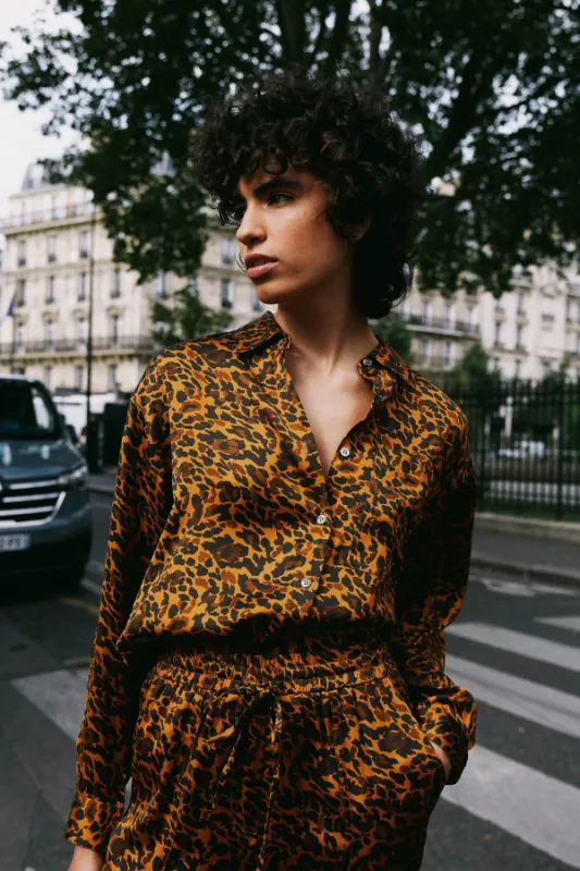 FRNCH Maelle Button Up Shirt sold by Maude