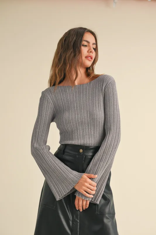 Ribbed Knitted Top sold by Maude