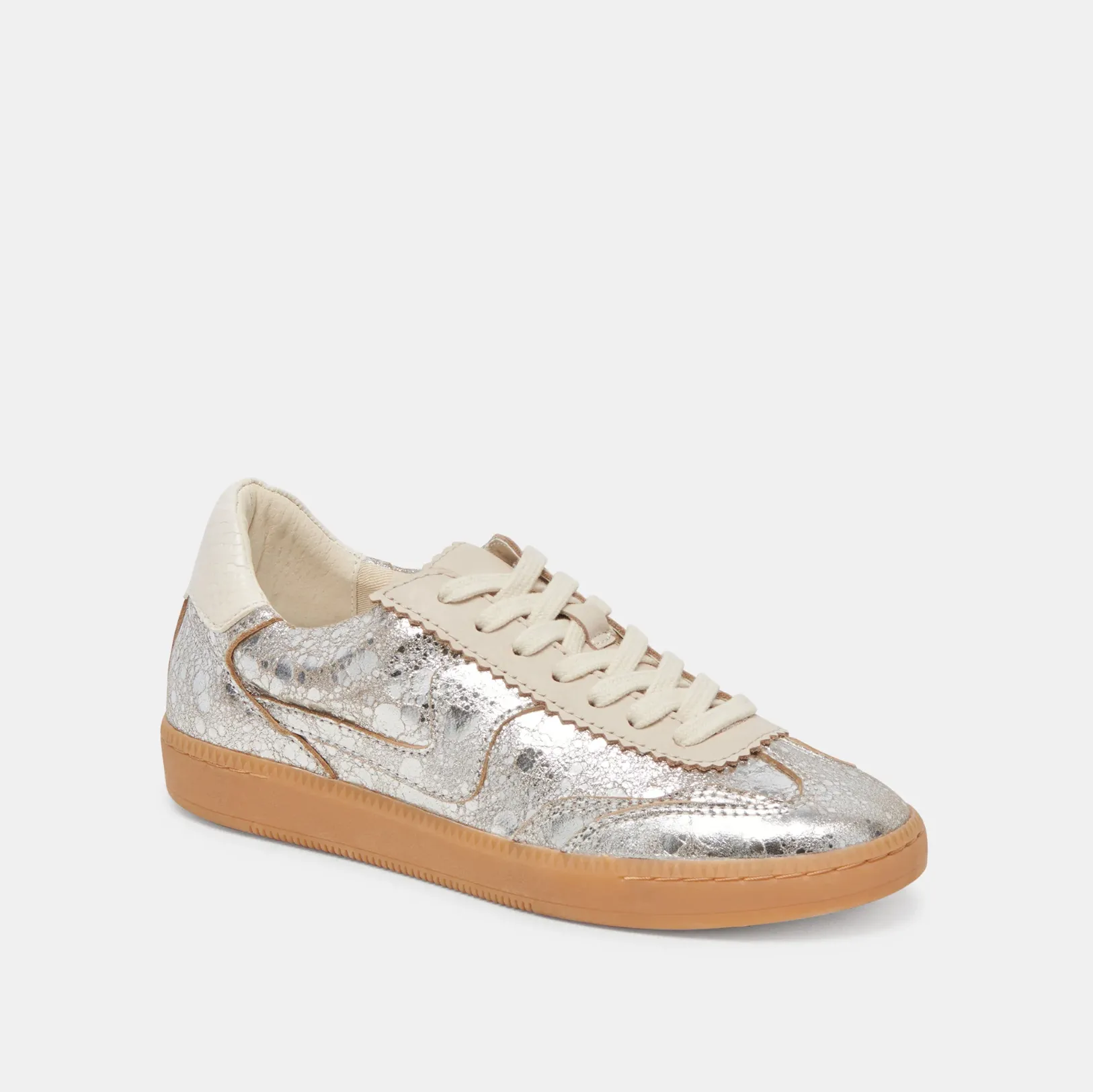 Dolce Vita Notice Sneaker - Silver Distressed Leather sold by Maude product image thumbnail 3