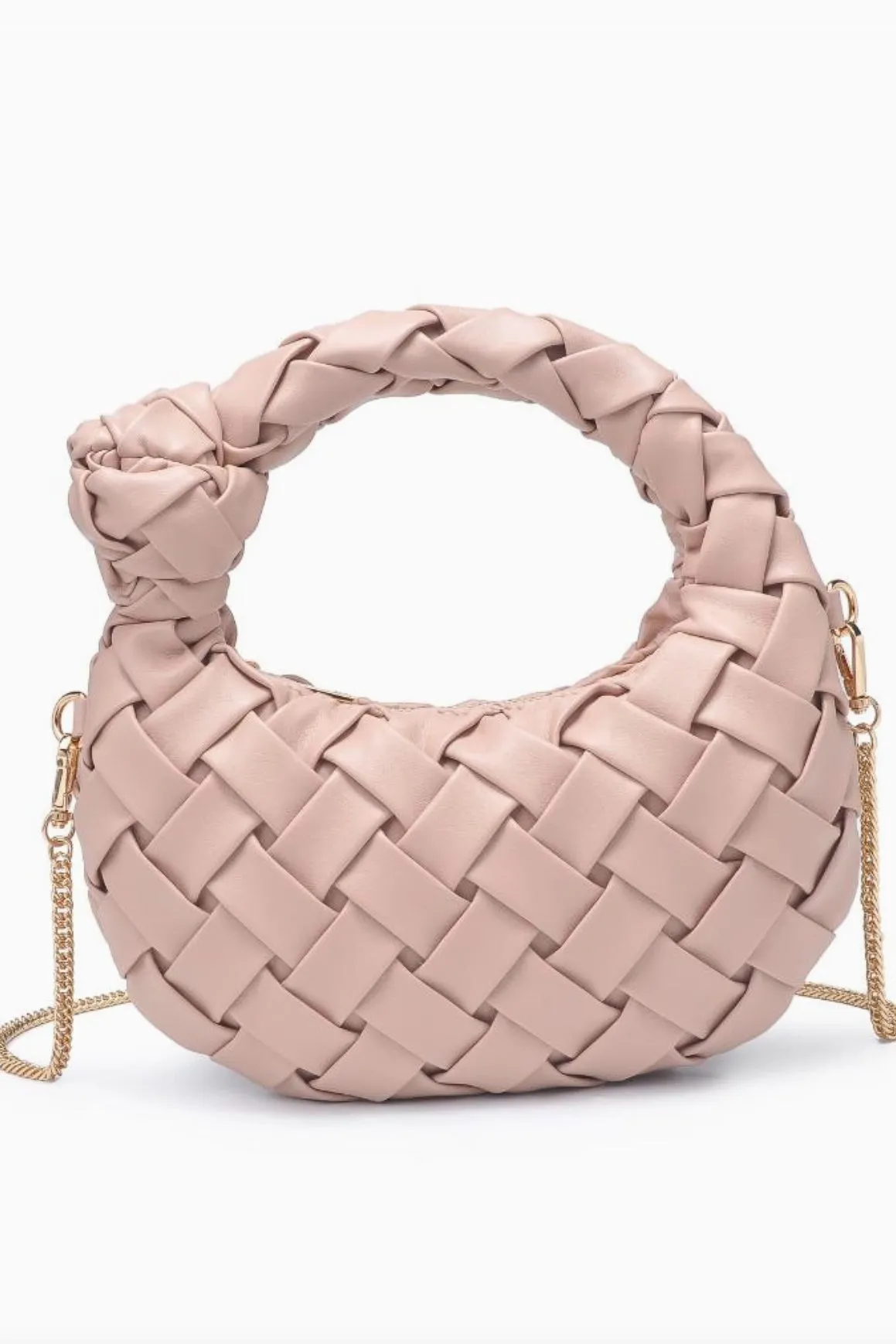 Nadia Woven Crossbody Bag - Natural sold by Maude