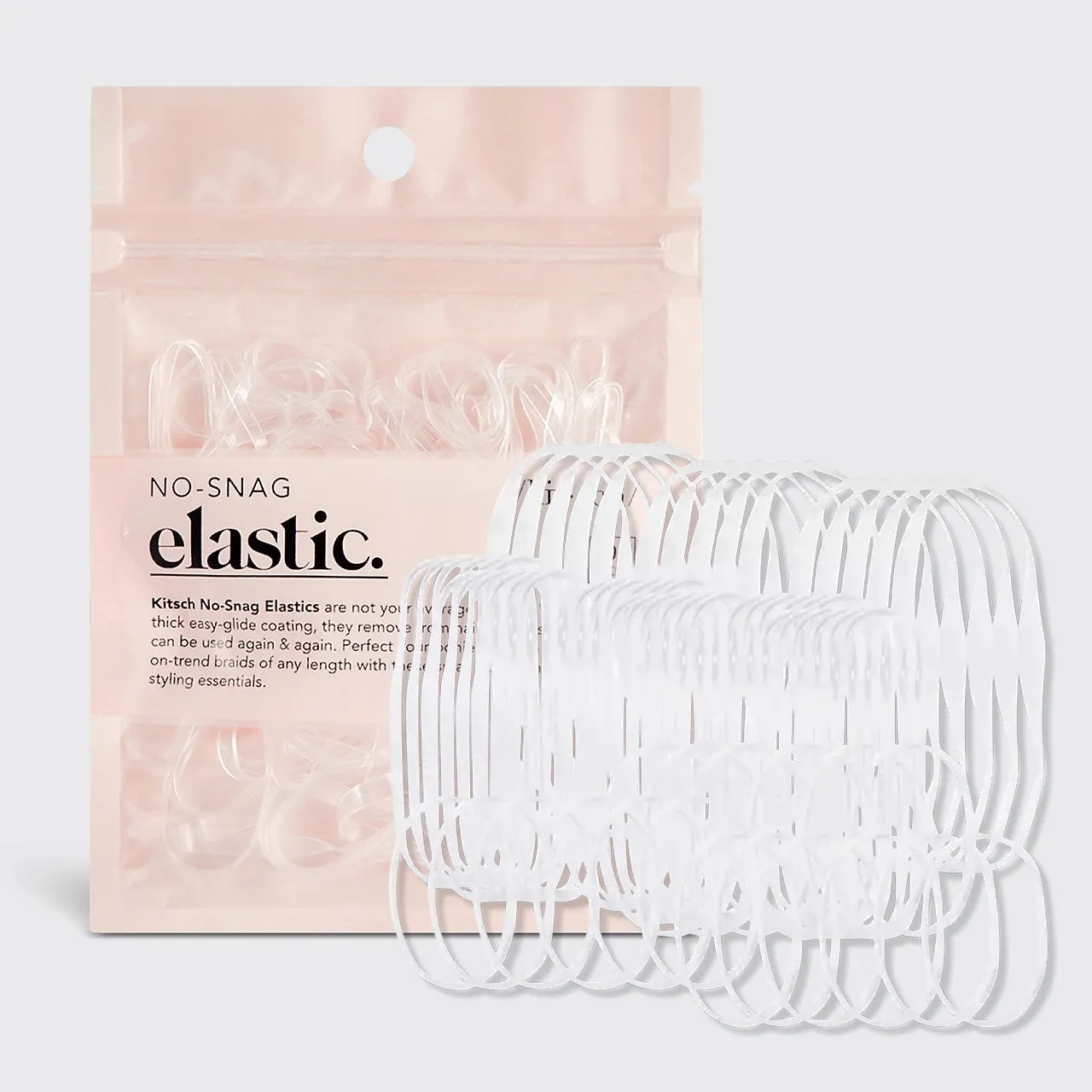 KITSCH No Snag Elastic Hair Bands - Clear sold by Maude product image thumbnail 3