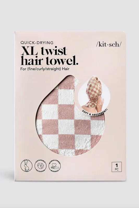 KITSCH XL Quick Dry Hair Towel Wrap sold by Maude