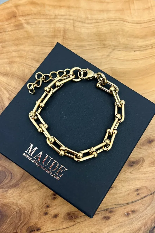 18K Nora Linked Bracelet sold by Maude