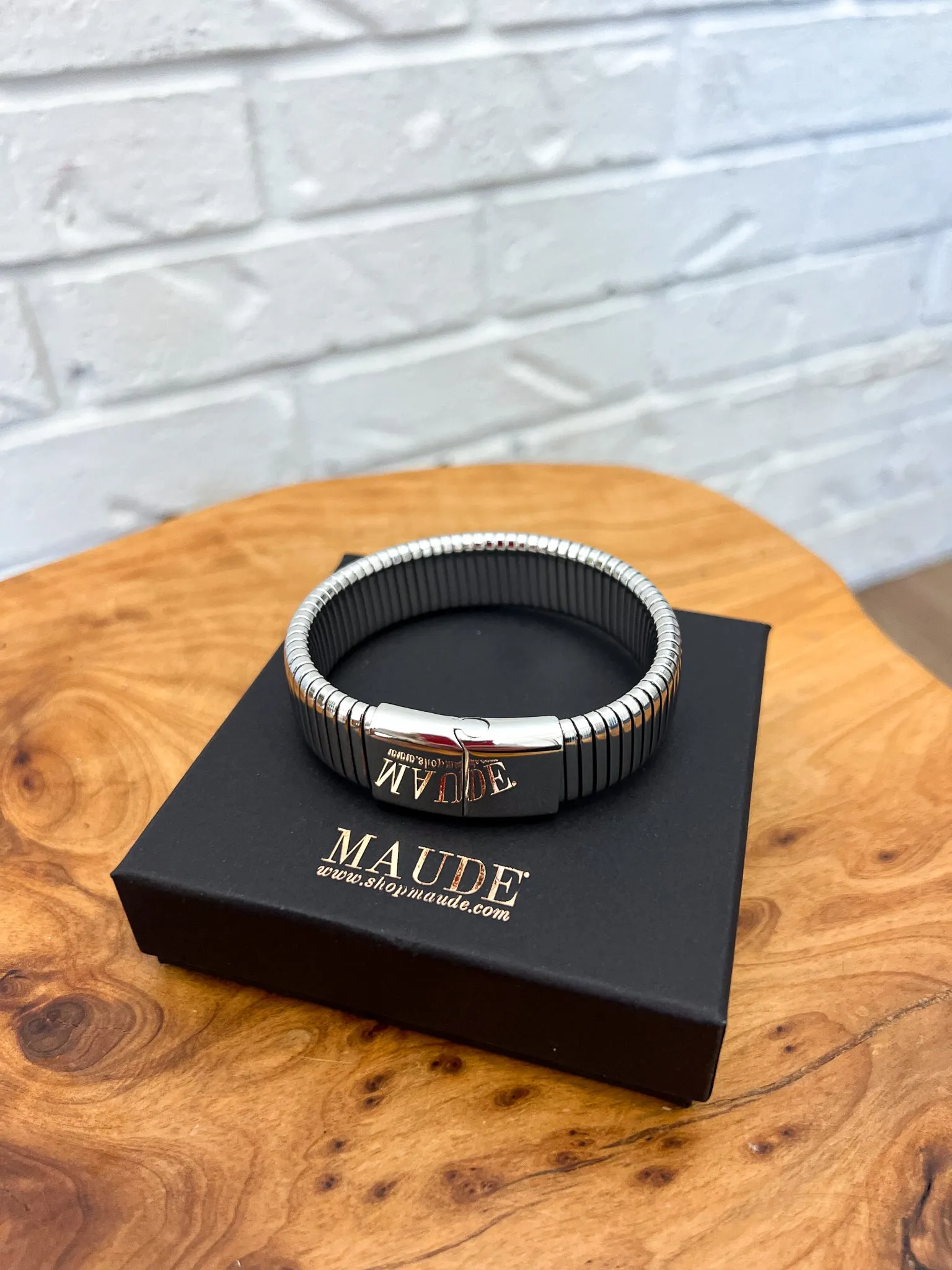 18K Isla Thick Chain Bracelet - Silver sold by Maude product image thumbnail 5